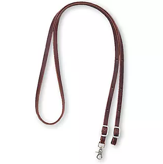 Rowdy Rowel 5/8 Latigo Roping Rein 7.5'