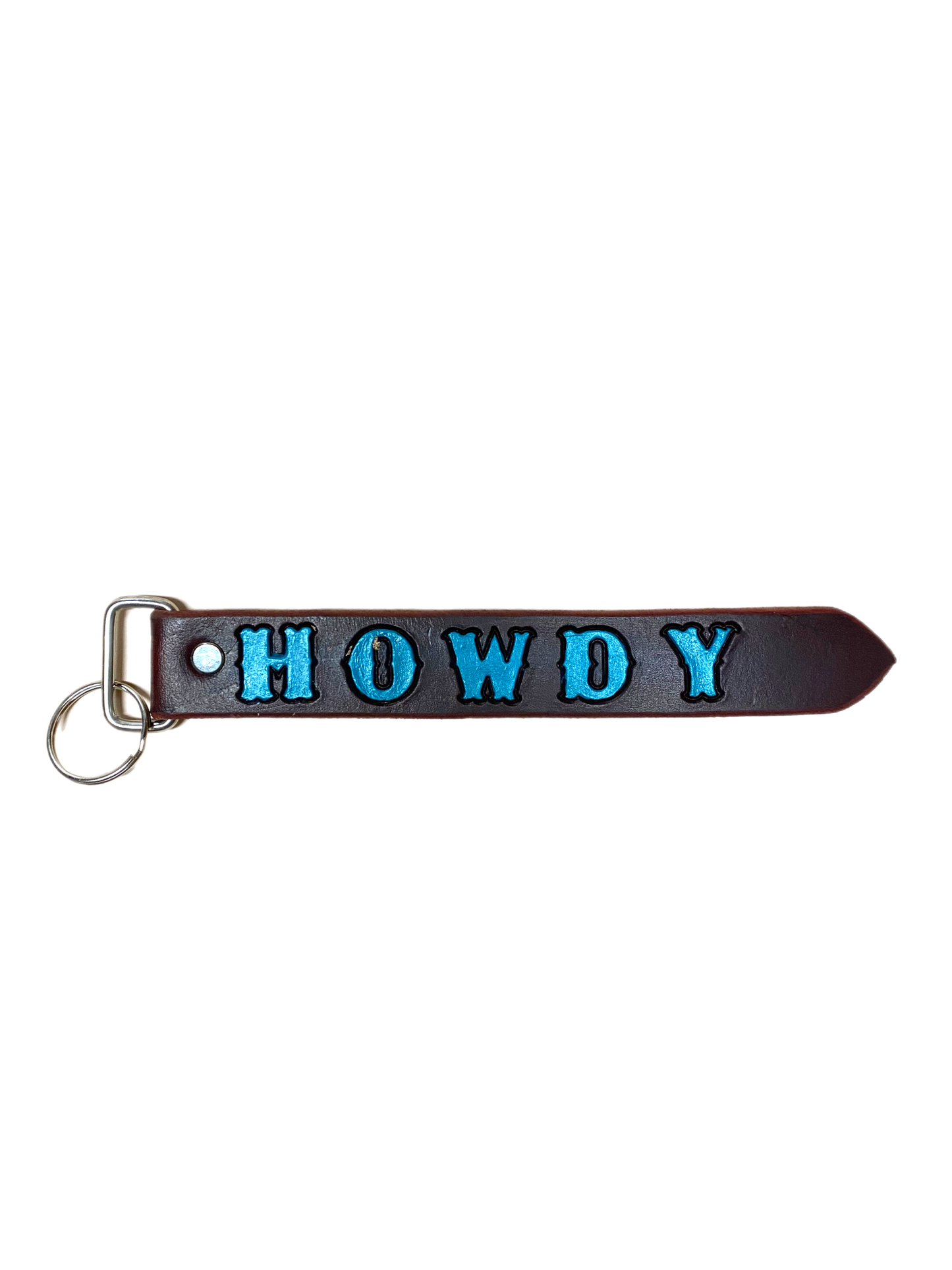 Discover the "Howdy" Handmade Leather Key Chains