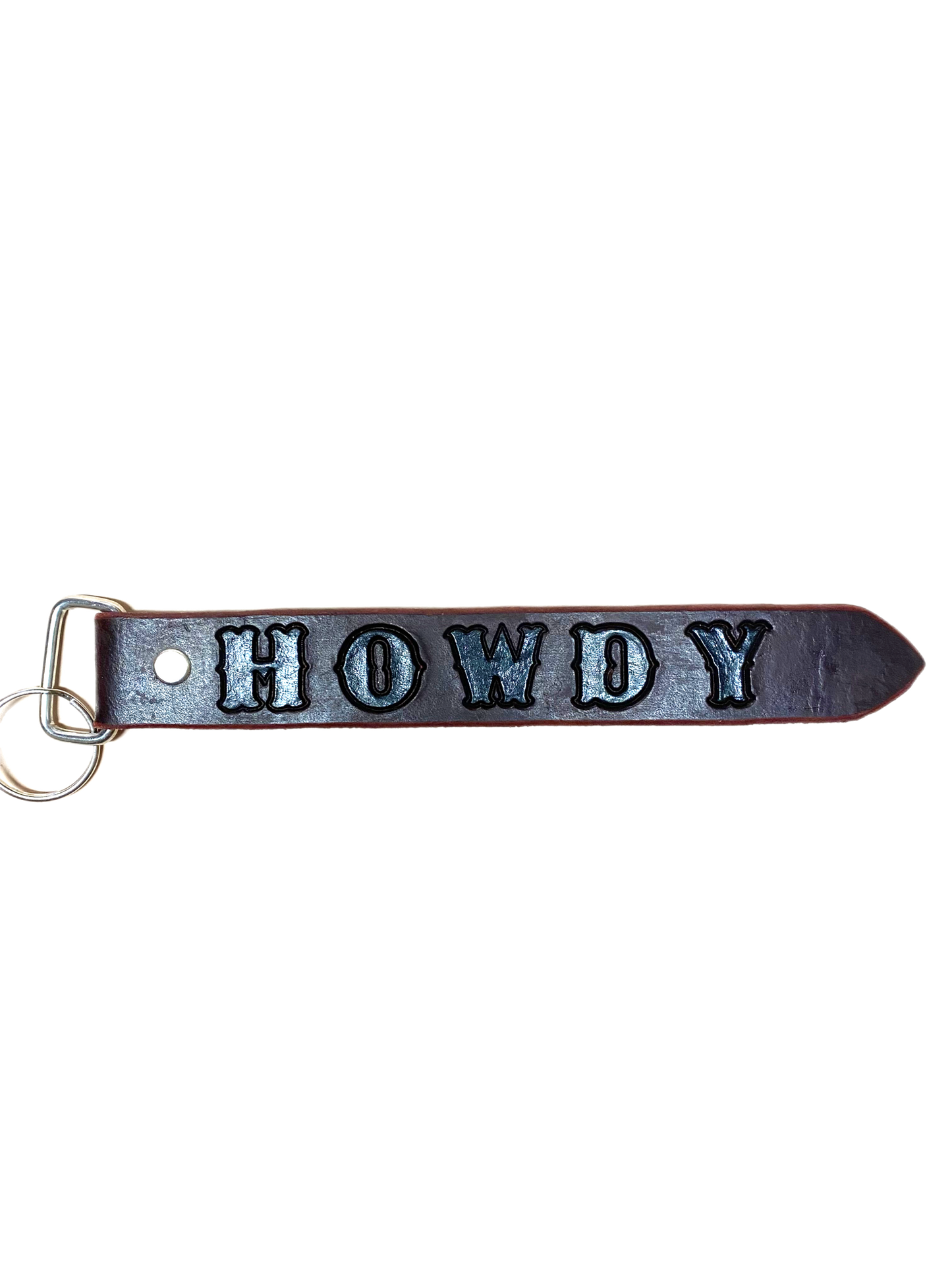 Discover the "Howdy" Handmade Leather Key Chains